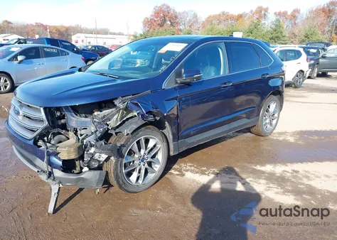 2017 Ford Edge Titanium from USA, damaged, VIN 2FMPK4K94HBC30769